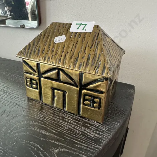 Hand made Brass/wood trinket box