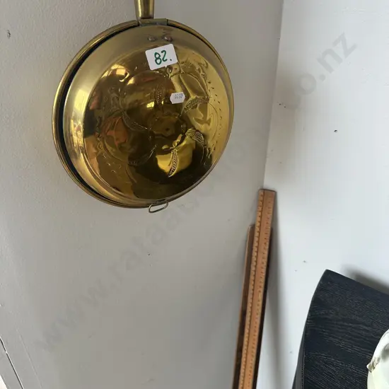 Brass bed warmer plus rulers
