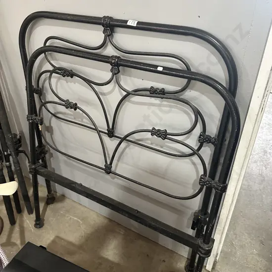 Antique Single wrought iron bed ends