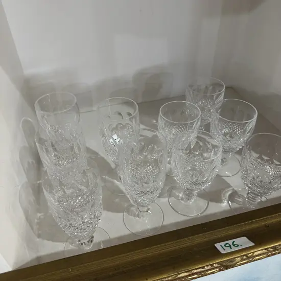 10 waterford wine glasses