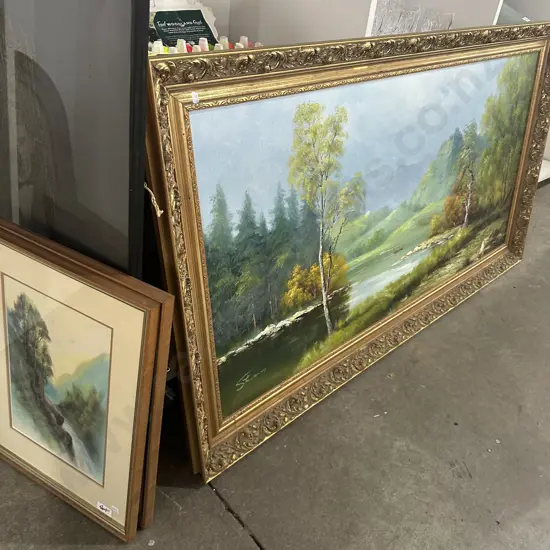 Large painting plus others
