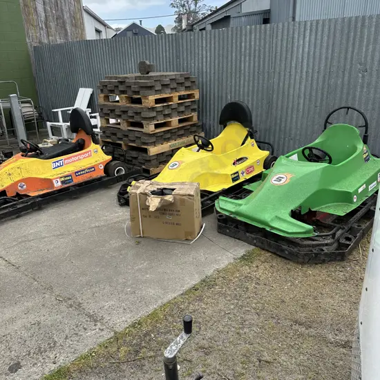 3 x Fantasyland go carts as is