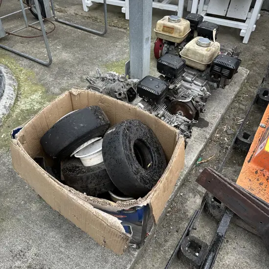 tyres and motors as is