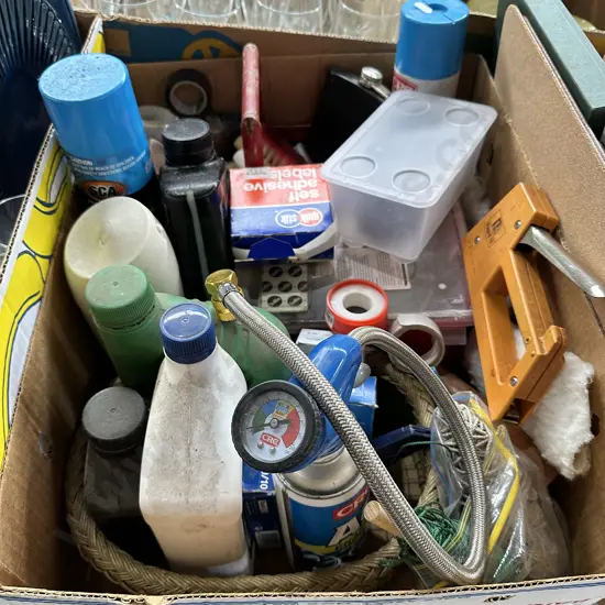 Nails,Oils and shoe polish etc