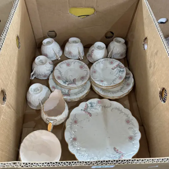 Box of Aynsley china