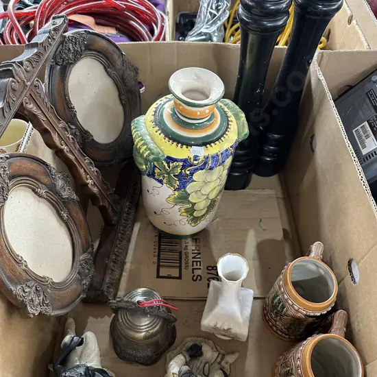 Salt and Pepper grinders,vase and bell etc