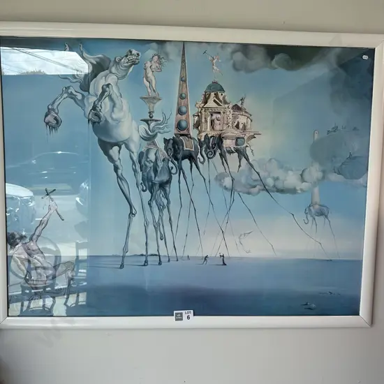 Large Salvador Dali print & Sydney Harbour photo