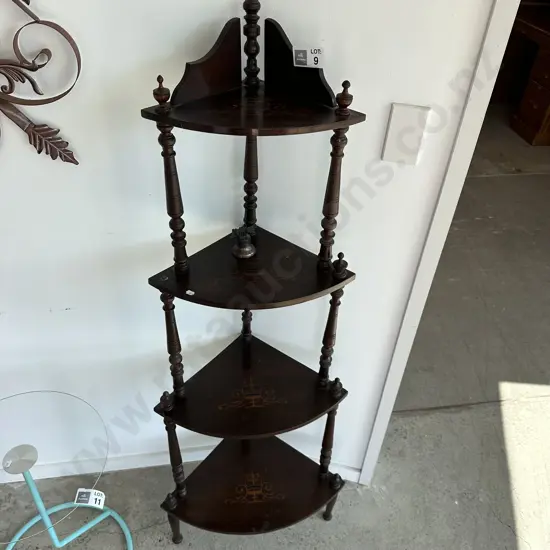 Sheraton Revival wotnot (missing piece) plus bell