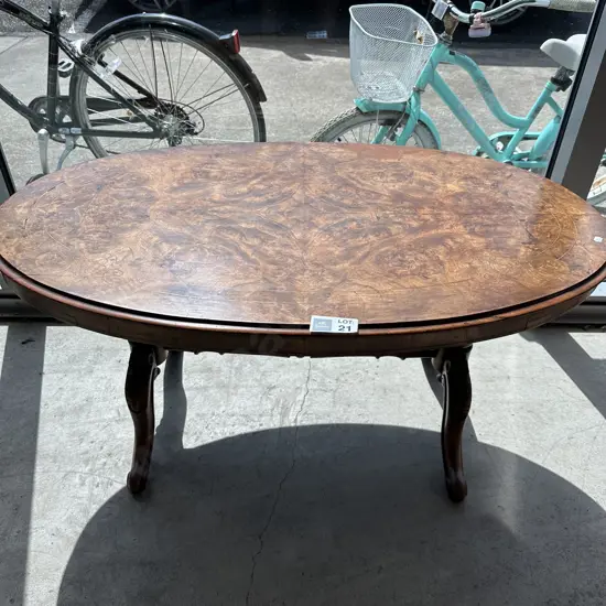 Burr Walnut coffee table (damage)