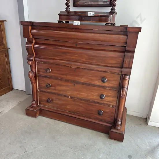 Victorian scotch chest (some damage)