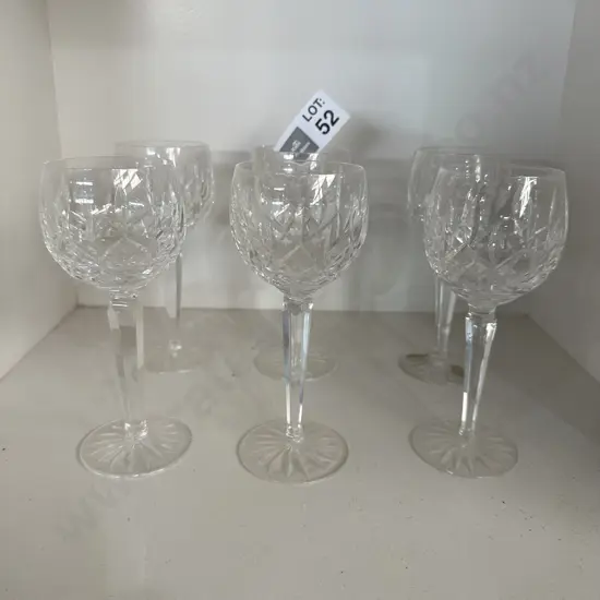 Waterford wine glasses x 6