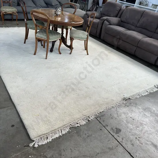 Woolen rug (average condition) 3.8 x 2.8