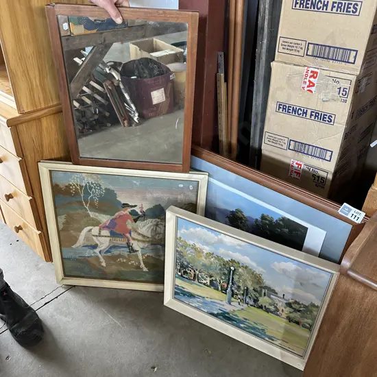 Painting, tapestry, mirror, print