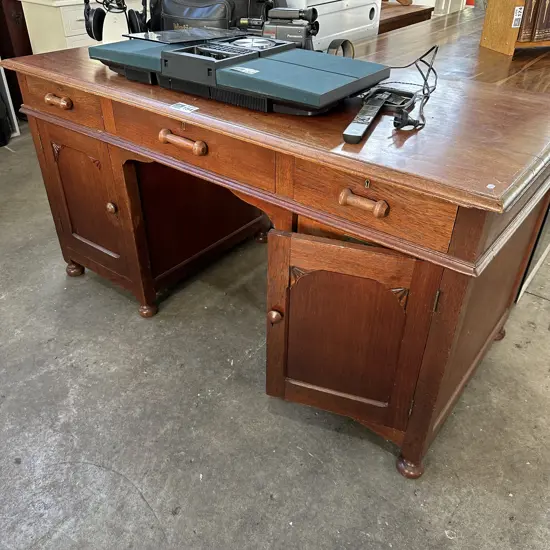 Hardwood desk