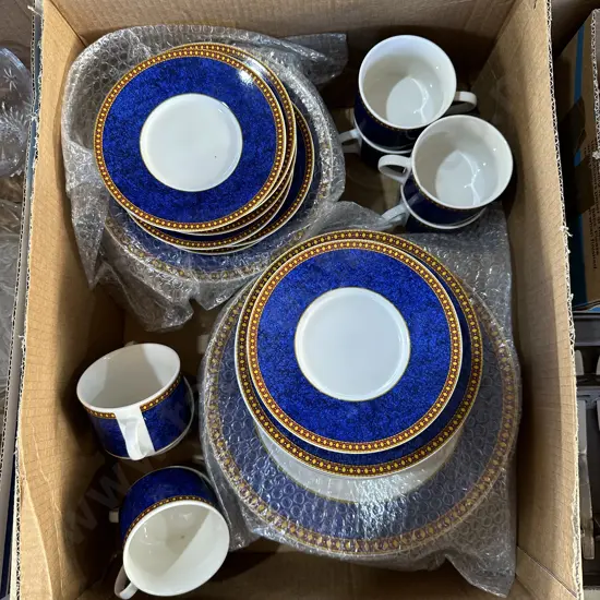 Blue dinnerware