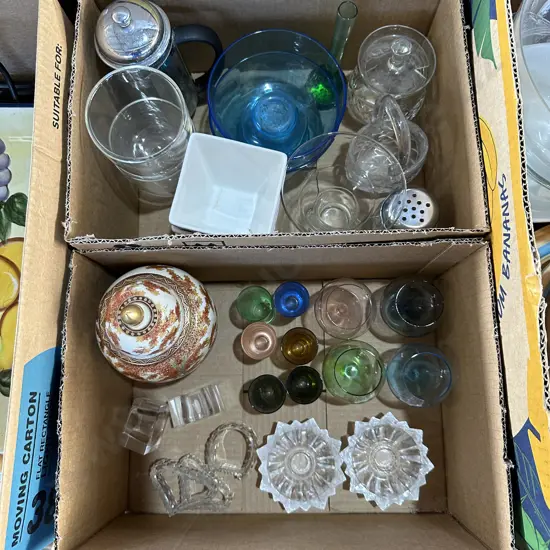 2 box colour glass etc