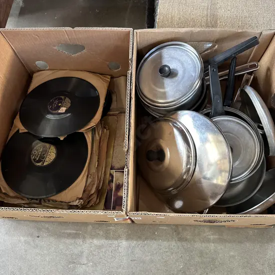2 box pots and 78s
