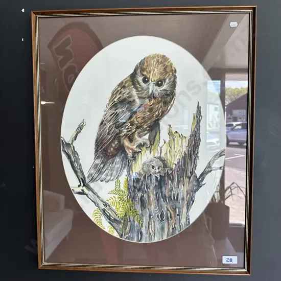 Rua Longley painting  "Ruru 2"