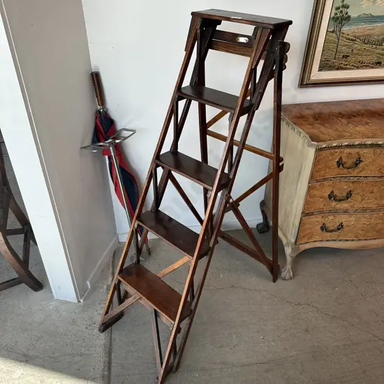 Antique library ladder