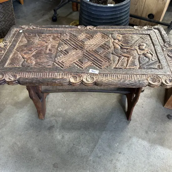 Zimbabwe carved side table