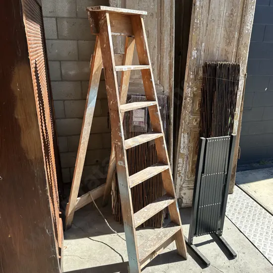 wooden ladder