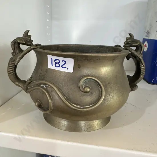solid brass urn