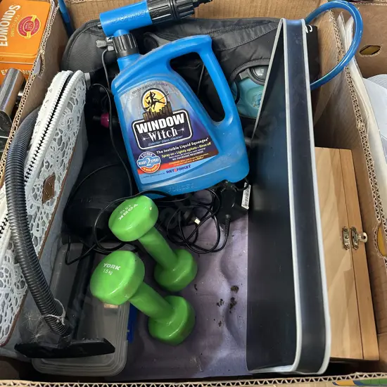 Window witch,dumbells etc