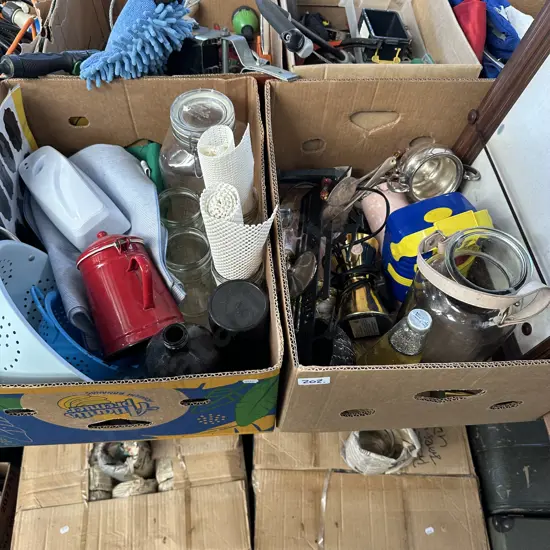 2 Boxes Lava lamp etc