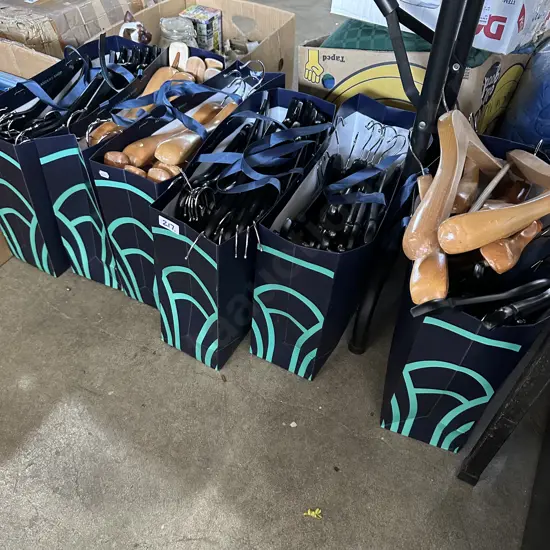 6 Bags of coat hangers