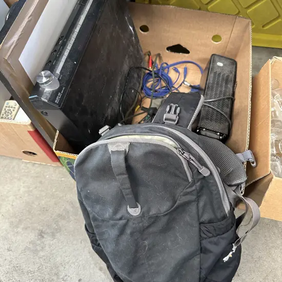 Home theatre player and back pack etc