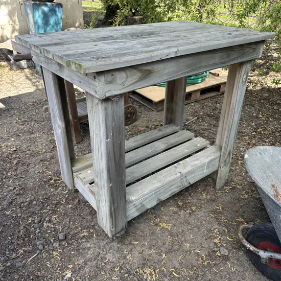 Wooden servery  trolley