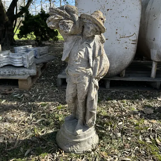 Concrete garden statue