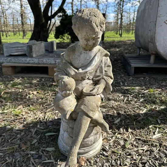 Concrete garden statue