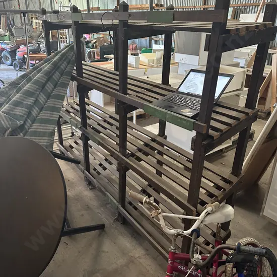 wooden display shelf 2300 x 1800