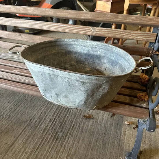antique baby bath