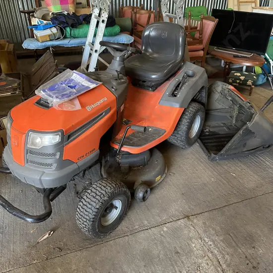 Husqvarna ride on mower, not currently working and needs to be taken to workshop for diagnoses