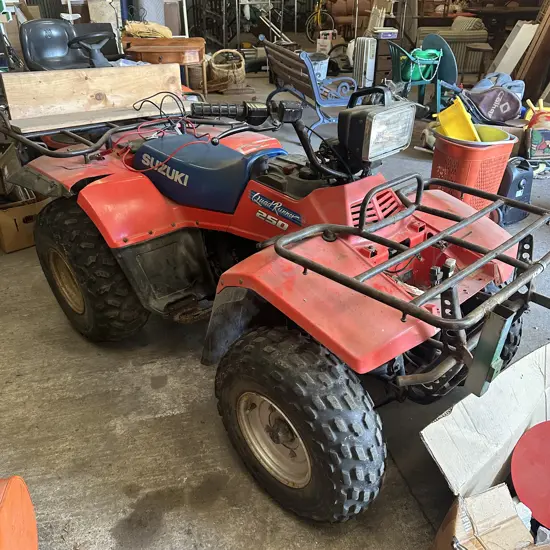 Suzuki Quad runner 250- working but needs new battery