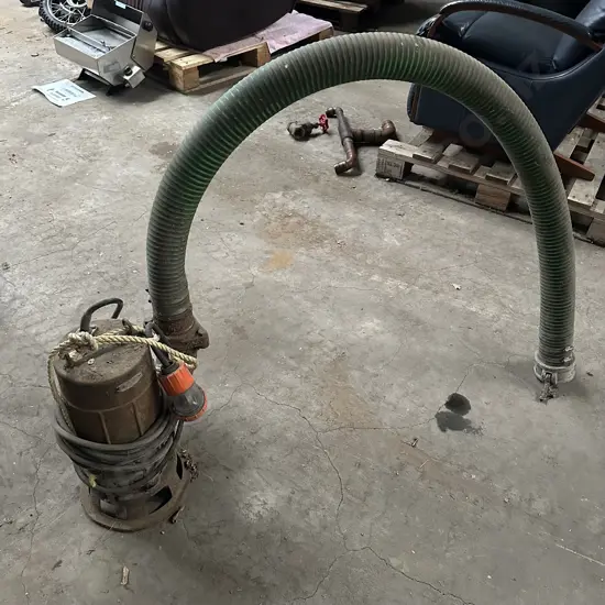 industrial submersible pump 3 phase- sold as working