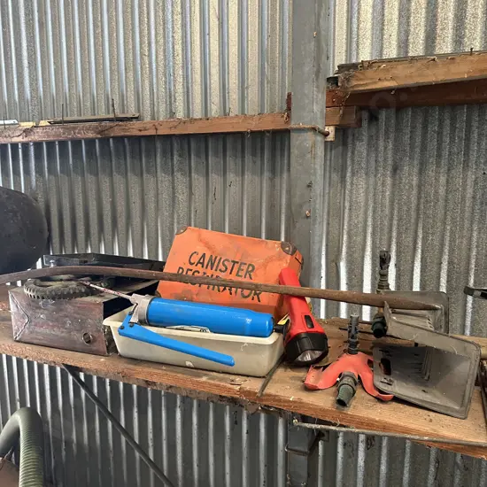 metal bar, good grease gun etc