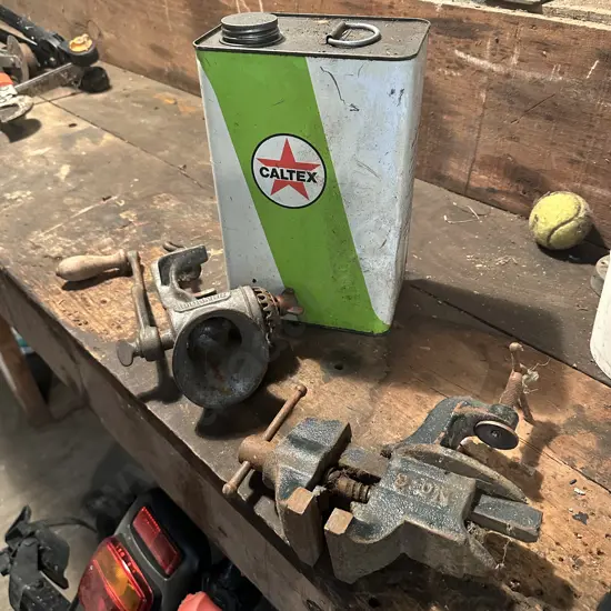 full caltex tin, vice and mincer