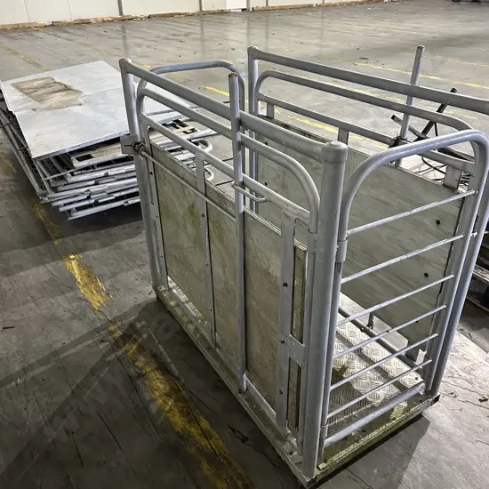 Sheep yards and platform weigh station