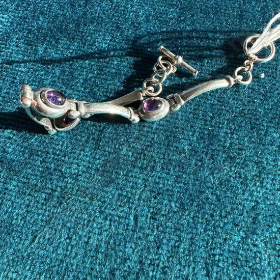 Sterling Silver & Amethyst bracelet