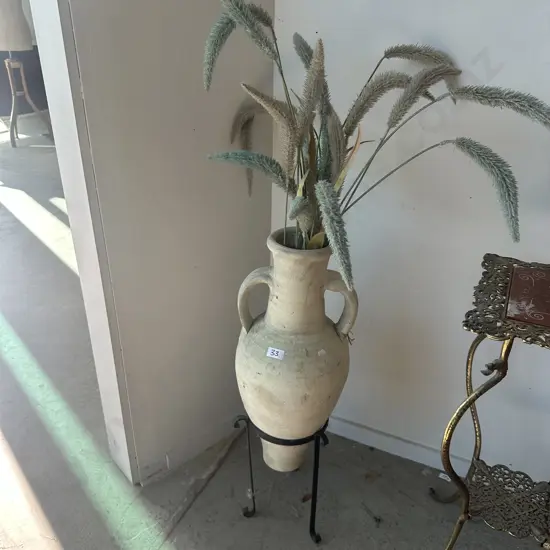 pottery floor vase