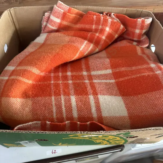 Pr of vintage blankets
