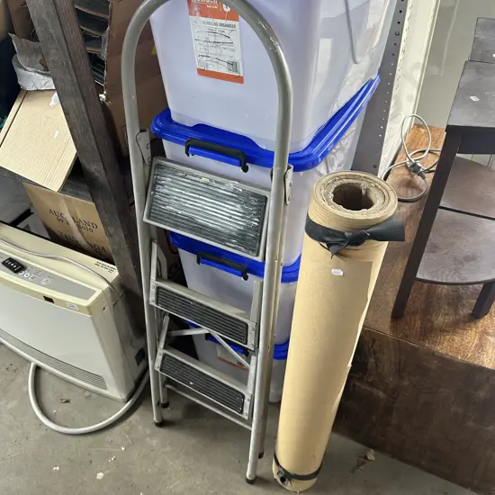 Steps and brown paper