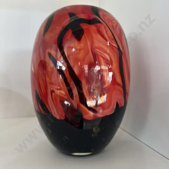 large 22cm art glass vase