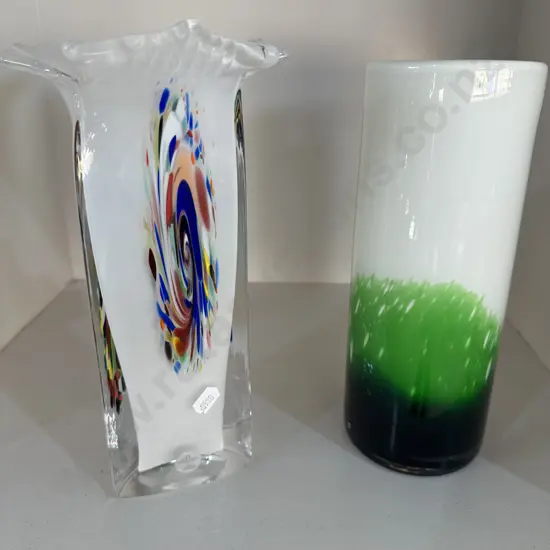 Sarner Crystal handmade 28cm Swiss vase plus other