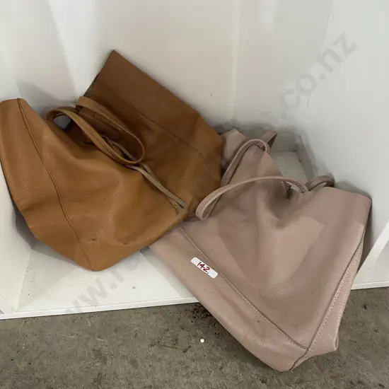 2 leather bags