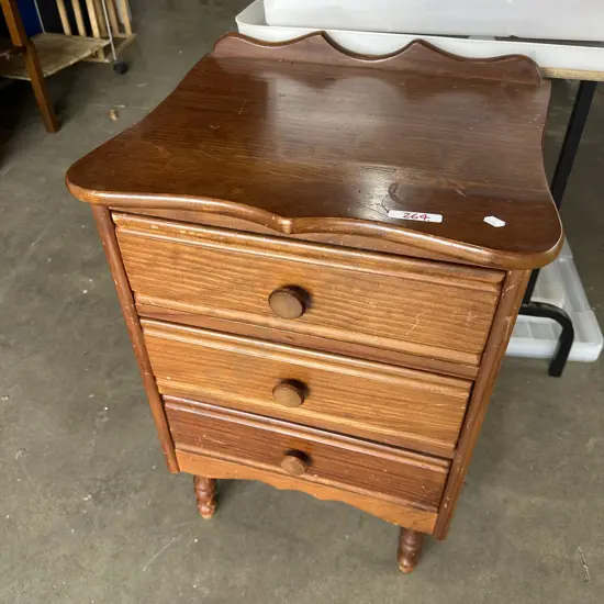 Pine bedside drawers