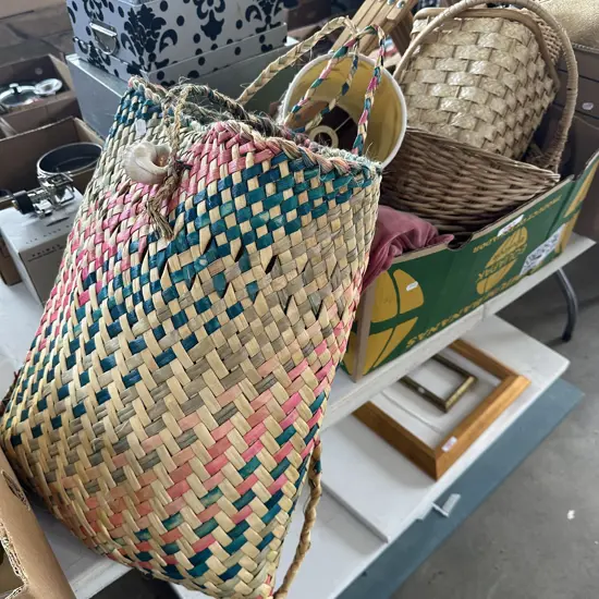 Large Kete & Caneware etc